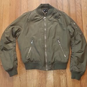 TopShop Olive Green Bomber Jacket